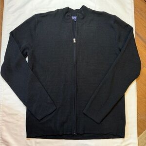 HPI Signature Collection size medium black zip up sweater